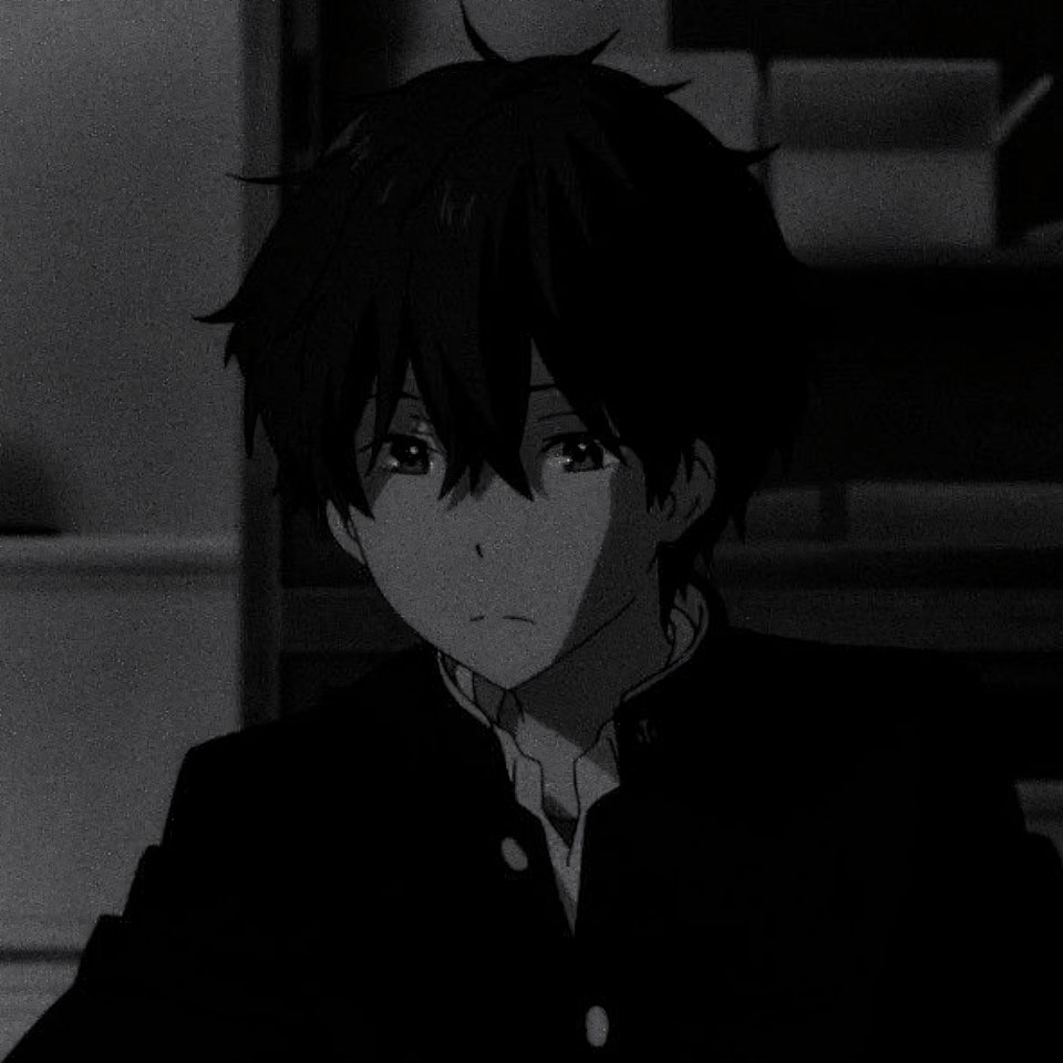 avatar anh anime nam buon den trang 960px 960px avatar 48