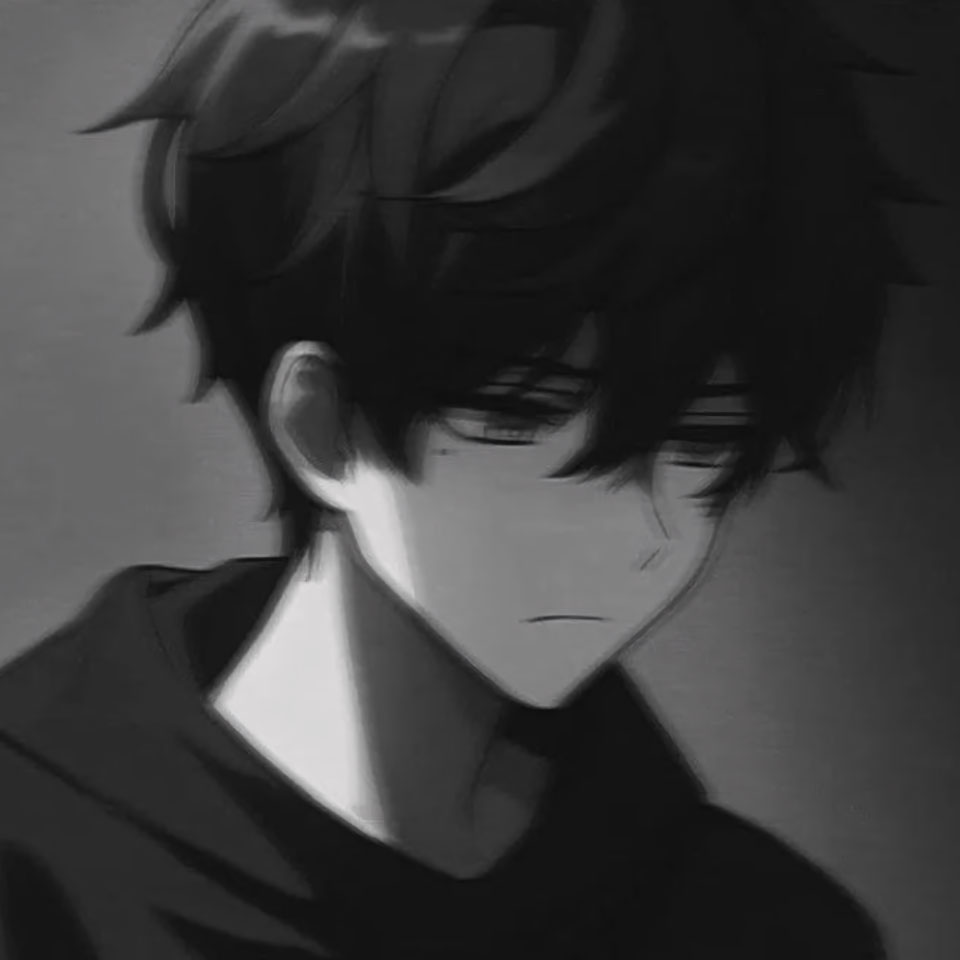 avatar anh anime nam buon den trang 960px 960px avatar 47