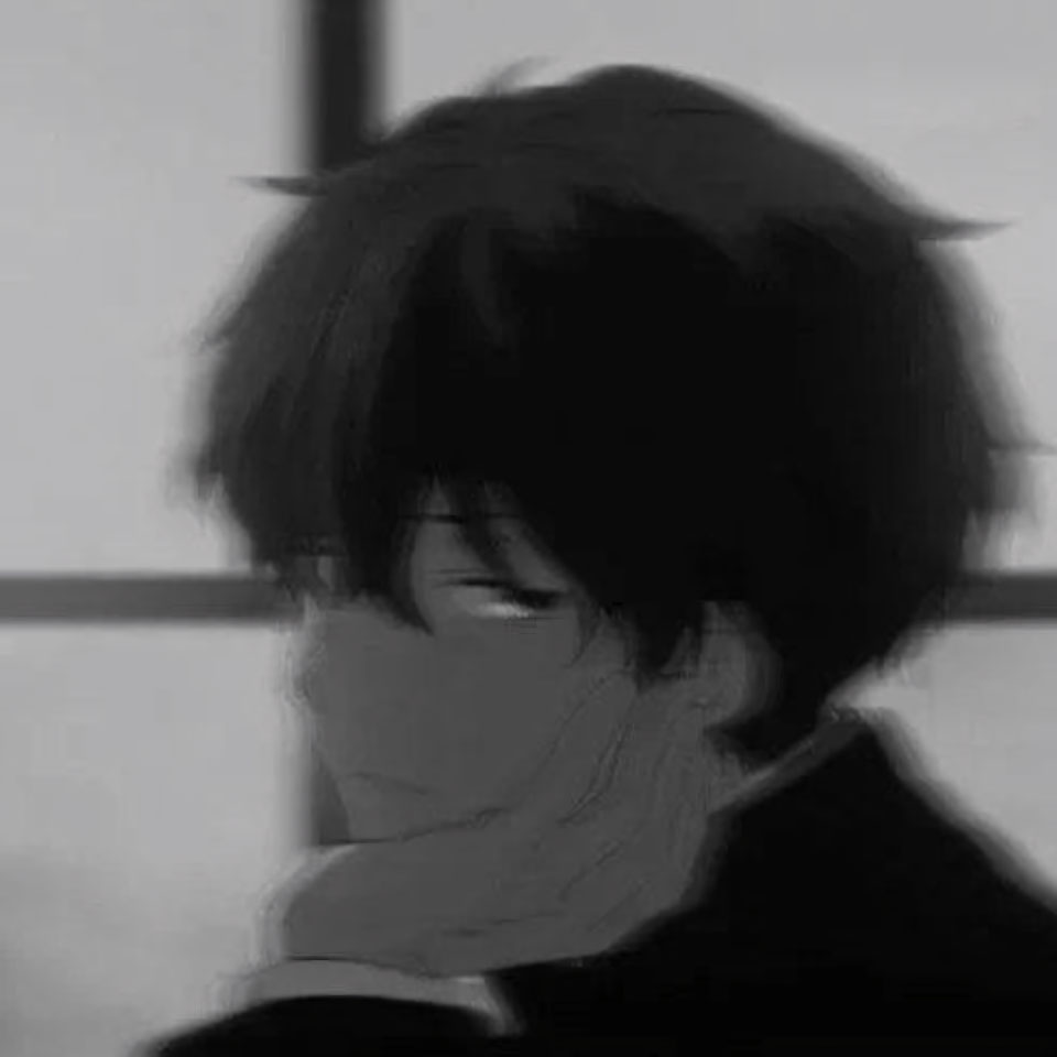 avatar anh anime nam buon den trang 960px 960px avatar 44