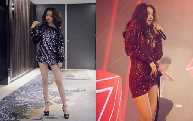 Đầm lấp lánh giúp nàng tự tin tỏa sáng giữa đám đông. Ảnh: Internet