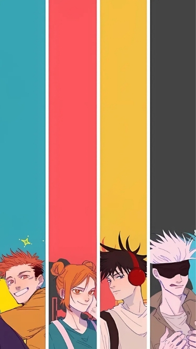 Hình ảnh Gojo và học trò dễ thương lung linh cho máy