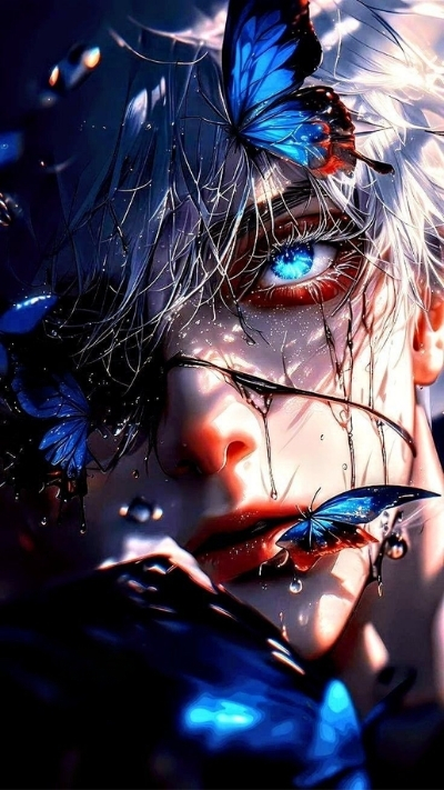 Background Gojo 3D sống động cực đẹp cho máy