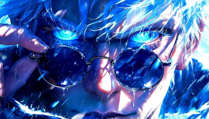 Ảnh nền Gojo 3D cực ngầu đẹp mê ly cho máy tính