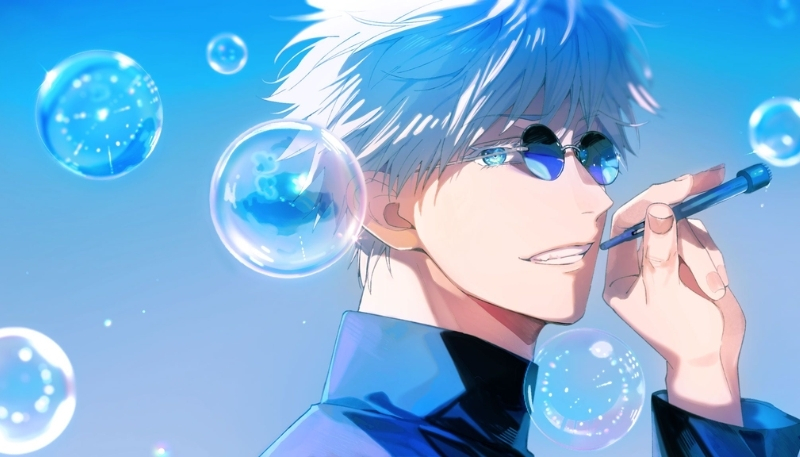 Ảnh bìa Gojo lạnh lùng ấn tượng tuyệt đẹp cho PC