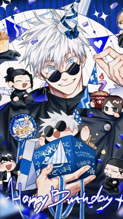 Ảnh bìa Gojo dễ thương tinh nghịch cực nét cho dế yêu