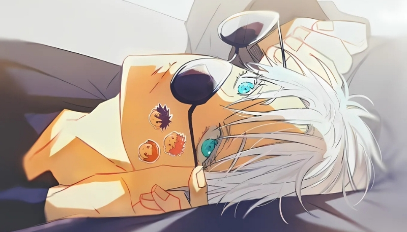 Hình trang trí Gojo dễ thương xinh xắn cực đẹp cho desktop