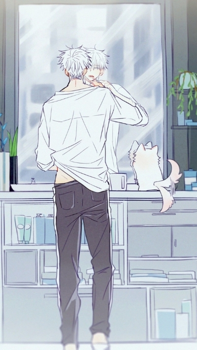 Wallpaper Gojo hài hước dễ thương đáng yêu cho điện thoại