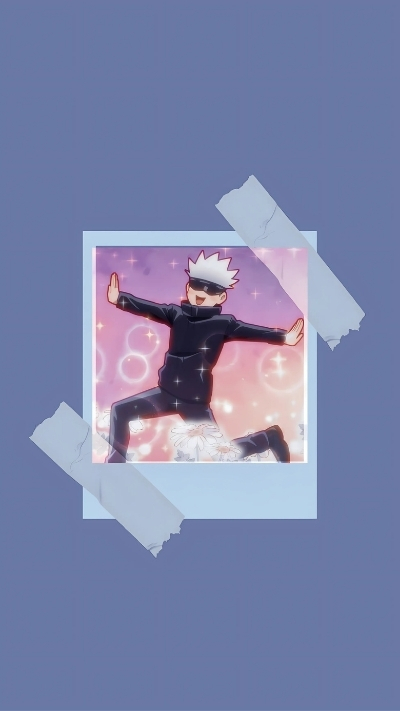 Hình trang trí Gojo hài hước ngộ nghĩnh đáng yêu cho điện thoại