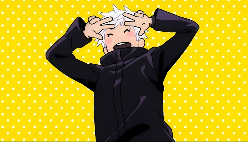 Tấm nền Gojo hài hước bá đạo cực vui cho máy tính