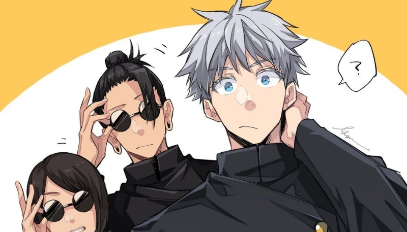 Hình ảnh Gojo hài hước dễ thương ngộ nghĩnh cho PC