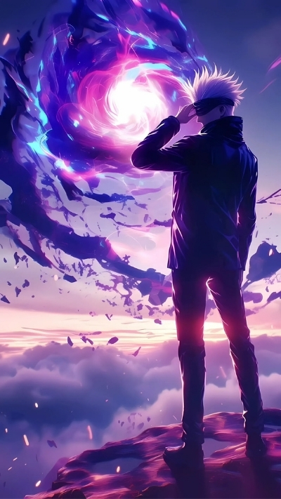 Background Gojo chiến đấu mạnh mẽ cực ngầu cho máy