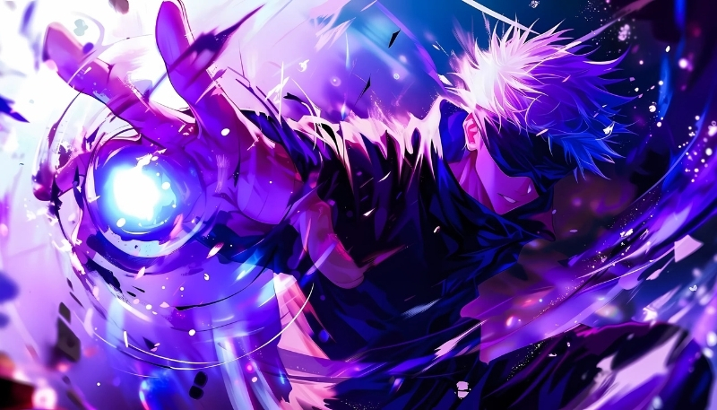 Phông nền Gojo chiến đấu dữ dội đầy ấn tượng cho desktop