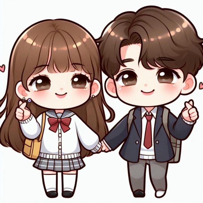 Ảnh học sinh chibi phong cách ngộ nghĩnh