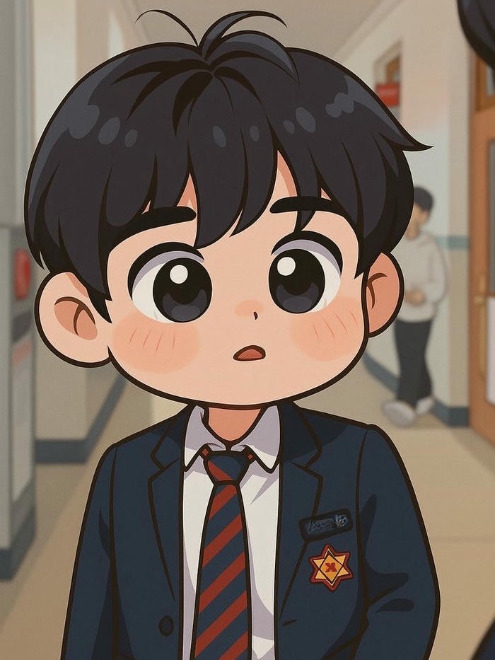 Hình ảnh học sinh cấp 2 chibi tạo hình trẻ trung