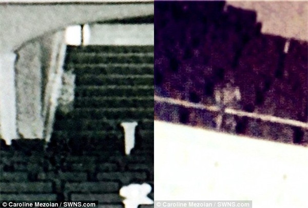 Đây là những bức ảnh đầu tiên mà nhóm của Caroline ghi được từ nhà hát xưa cũ này.