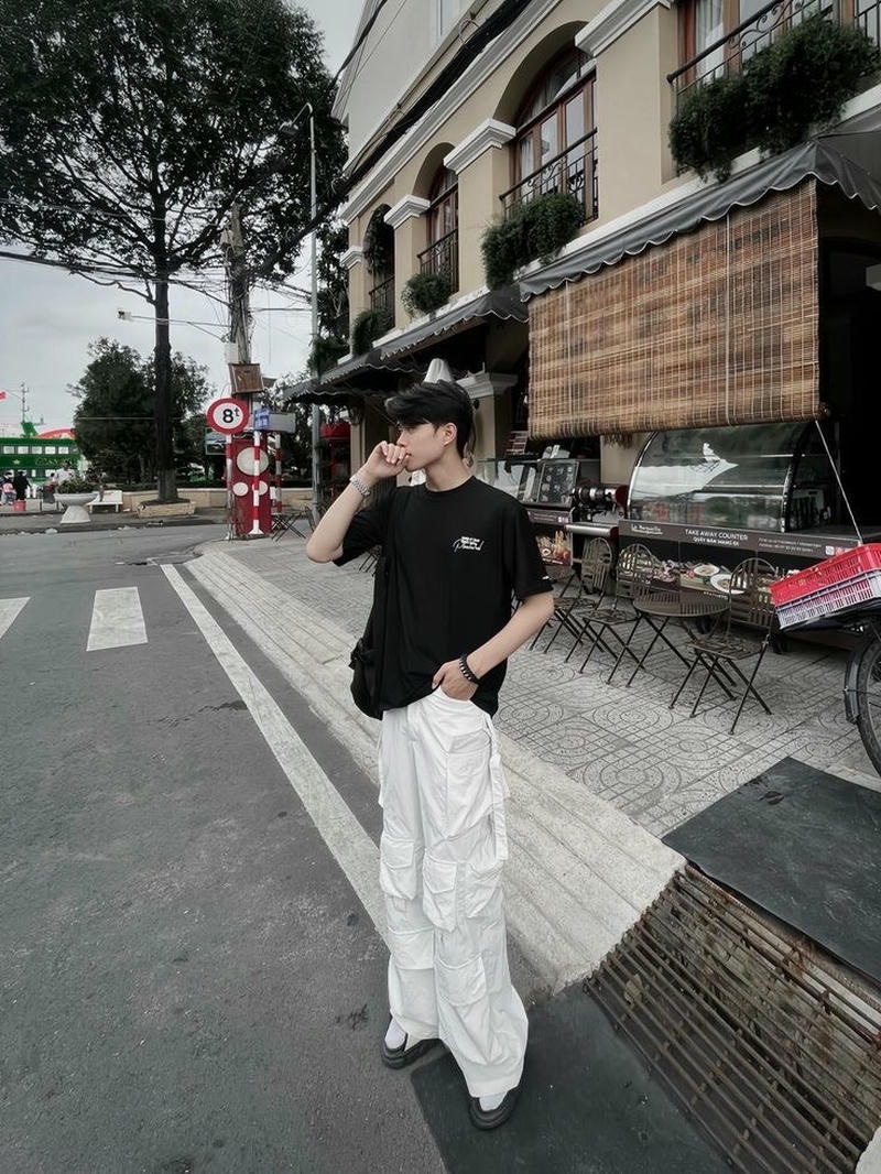 Chân dung ảnh mặt boy phố ánh nhìn đầy tự tin