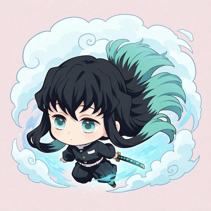 Muichirou chibi tung chiêu cực ngầu