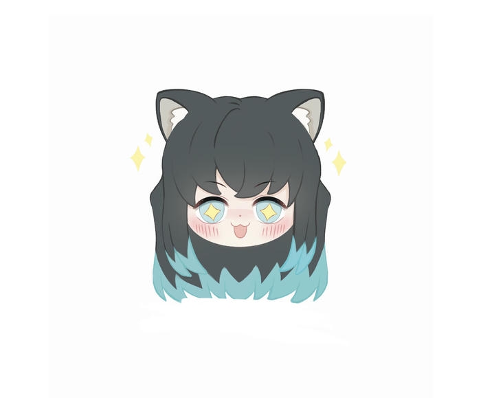 Muichirou chibi nét mặt rất háo hức