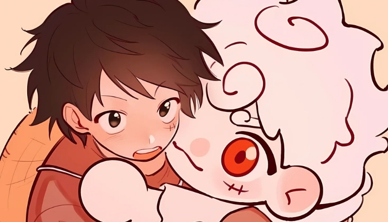 Wallpaper Luffy Gear 5 chibi siêu dễ thương