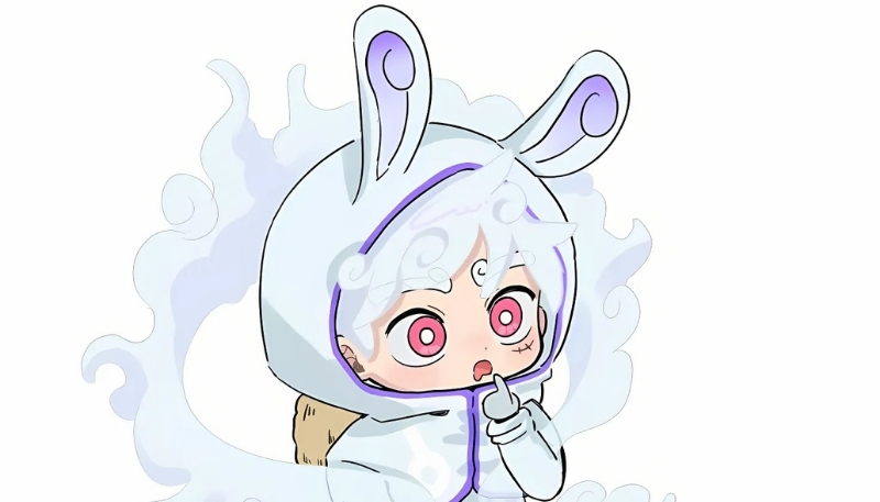 Tải ảnh Luffy Gear 5 chibi đáng yêu 4K