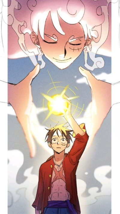 Hình ảnh Luffy Gear 5 Nika 4K đẹp