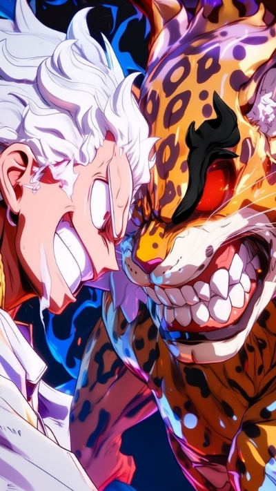 Ảnh nền Luffy Gear 5 mãn nhãn 8K đẹp