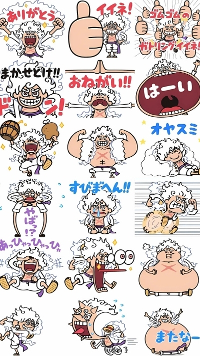 Hình nền Luffy Gear 5 chibi đẹp ngầu