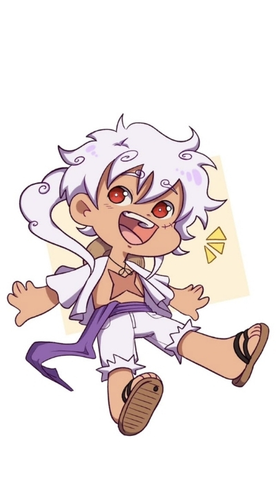 Hình ảnh Luffy Gear 5 chibi 4K đẹp