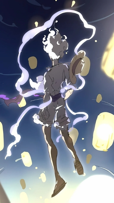 Ảnh nền Luffy Gear 5 Nika 4K