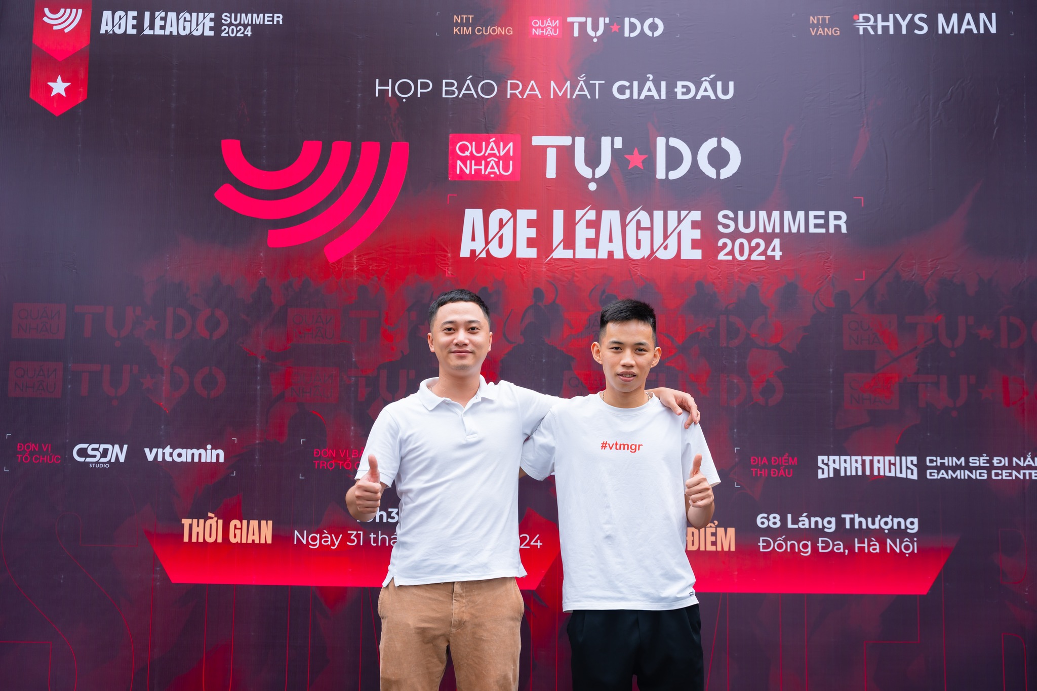 Những Hình ảnh đẹp Tại Lễ Họp Báo Ra Mắt Giải Quán Nhậu Tự Do Aoe League Summer 2024
