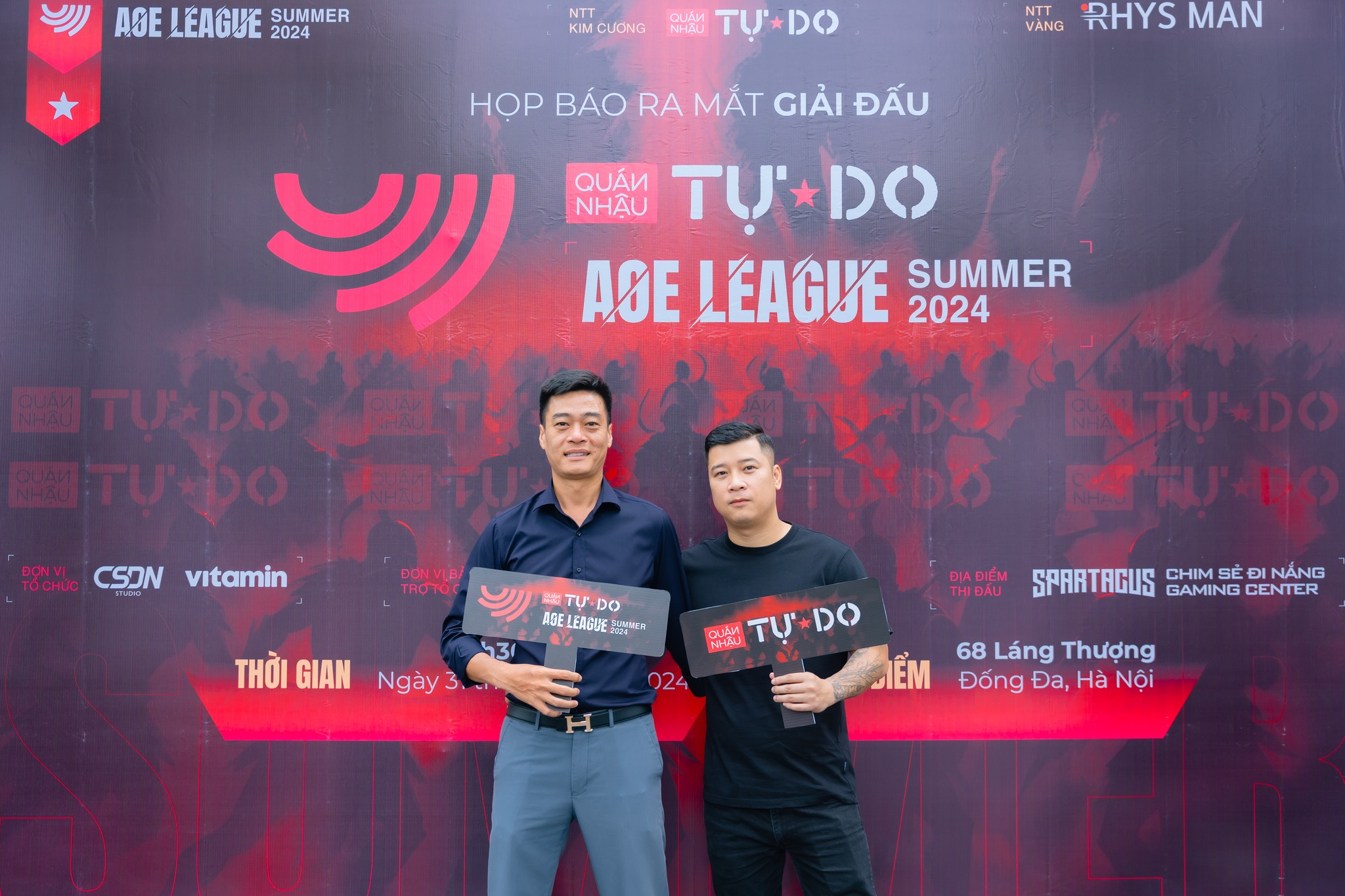 Những Hình ảnh đẹp Tại Lễ Họp Báo Ra Mắt Giải Quán Nhậu Tự Do Aoe League Summer 2024