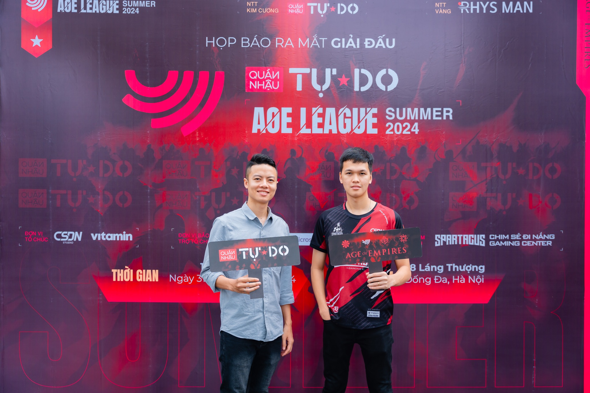 Những Hình ảnh đẹp Tại Lễ Họp Báo Ra Mắt Giải Quán Nhậu Tự Do Aoe League Summer 2024