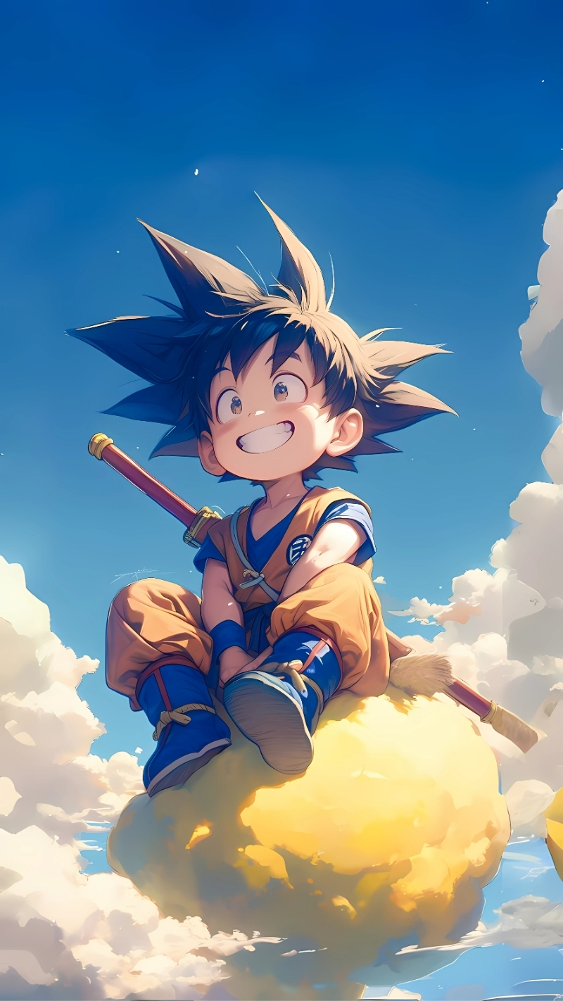 Tải hình Songoku cưỡi Cân Đẩu Vân Full HD