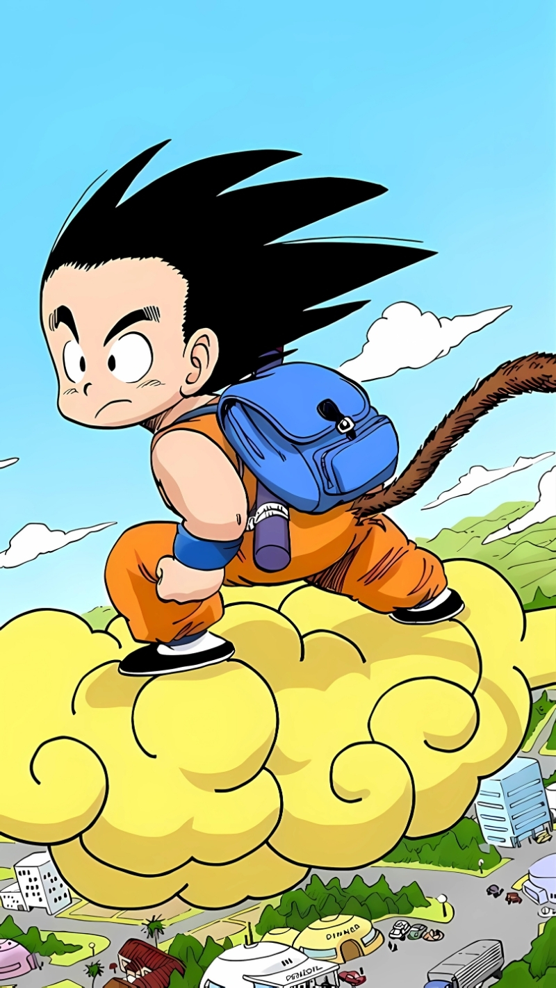 Hình nền Songoku cưỡi Cân Đẩu Vân đẹp nhất