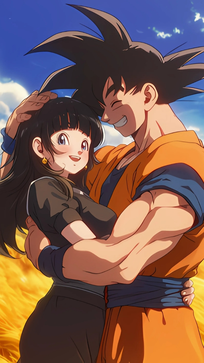 Hình nền couple Songoku cho iPhone