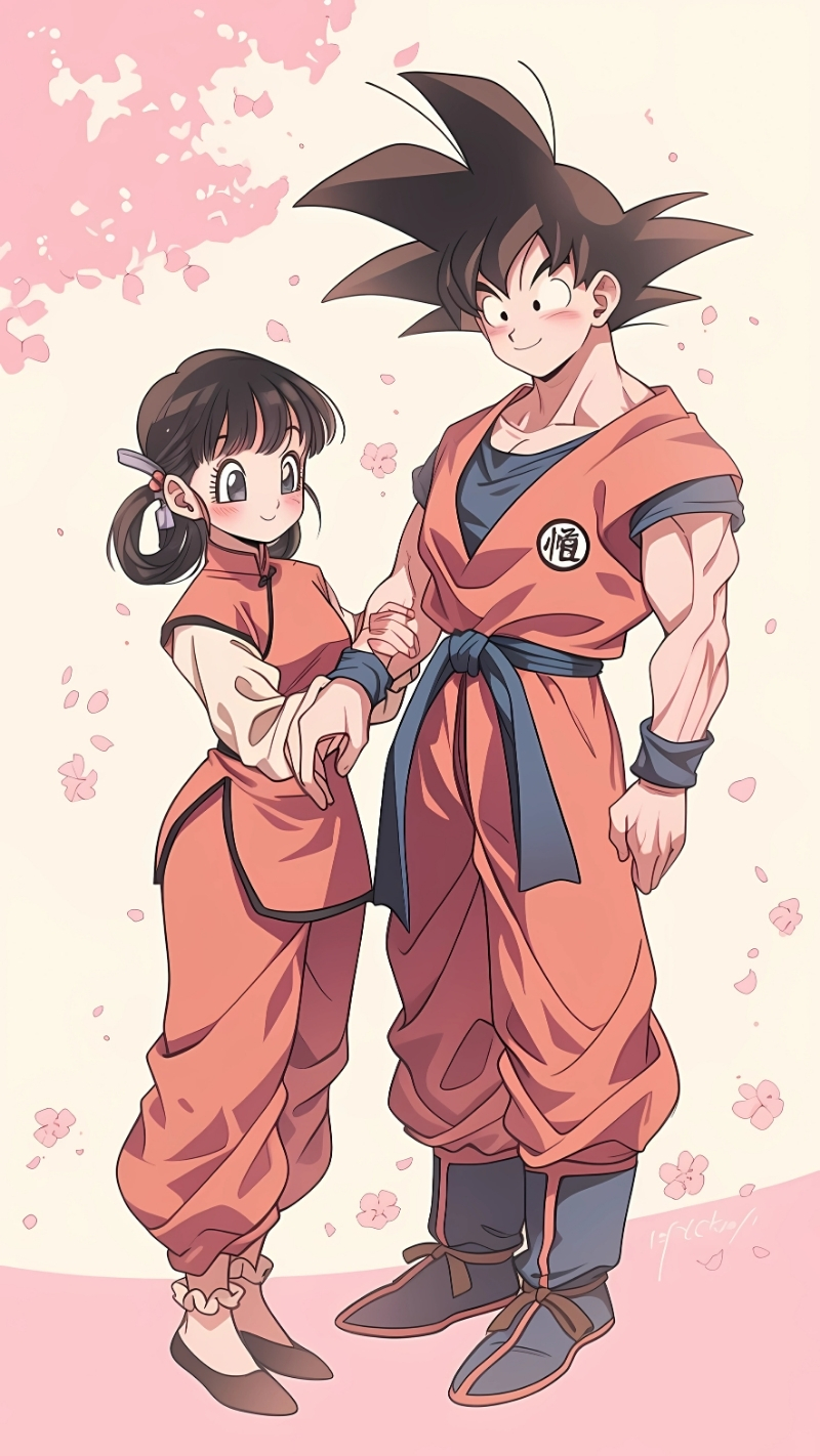 Ảnh nền couple Songoku cho PC