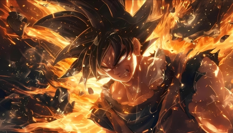 Wallpaper Songoku Full HD cho PC 4K