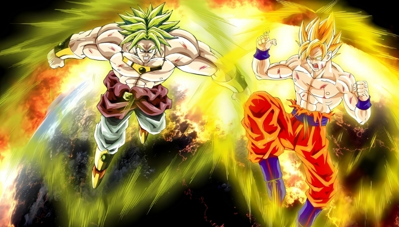 Hình nền Songoku chiến đấu cho laptop