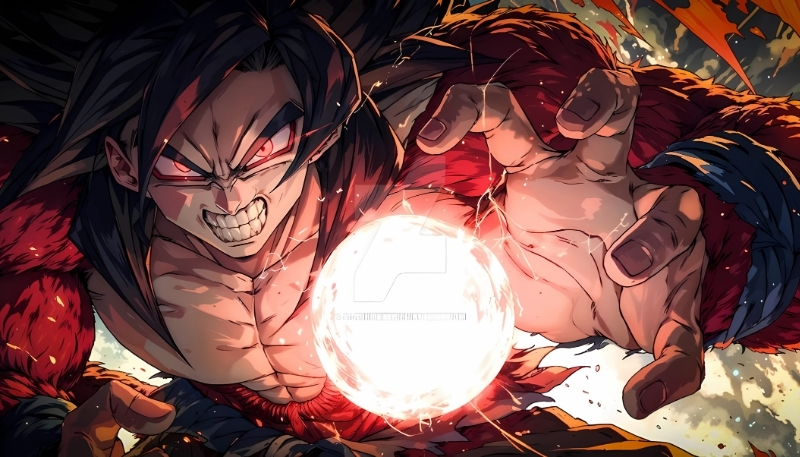 Ảnh nền Songoku biến hình Super Saiyan