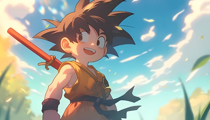 Ảnh nền Songoku đáng yêu anime