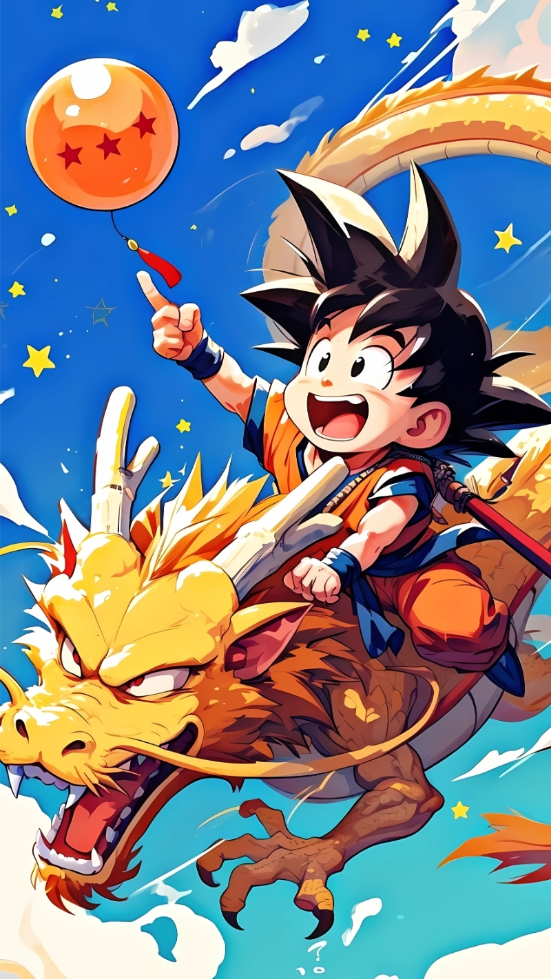 Bộ sưu tập hình nền Songoku cute phiên bản nhí