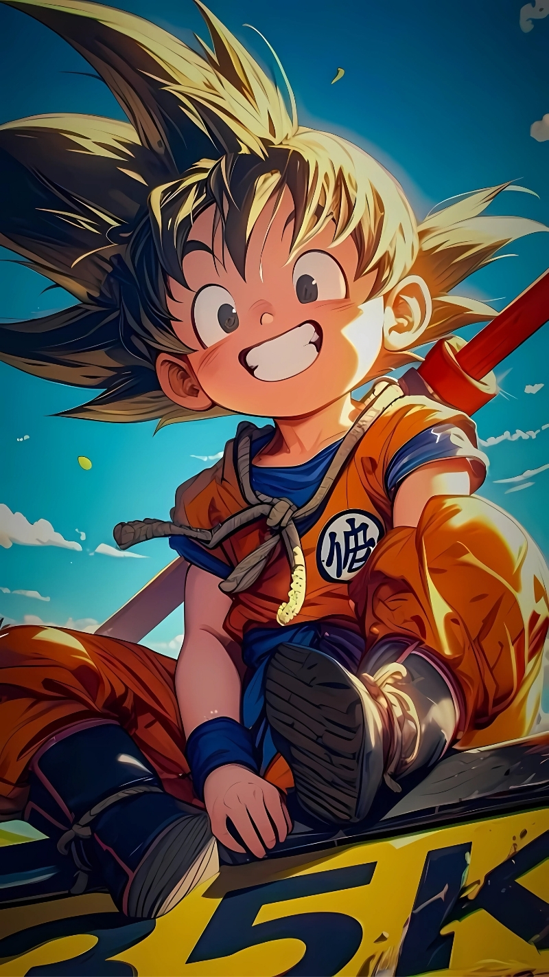Hình nền Songoku phiên bản nhí siêu cute