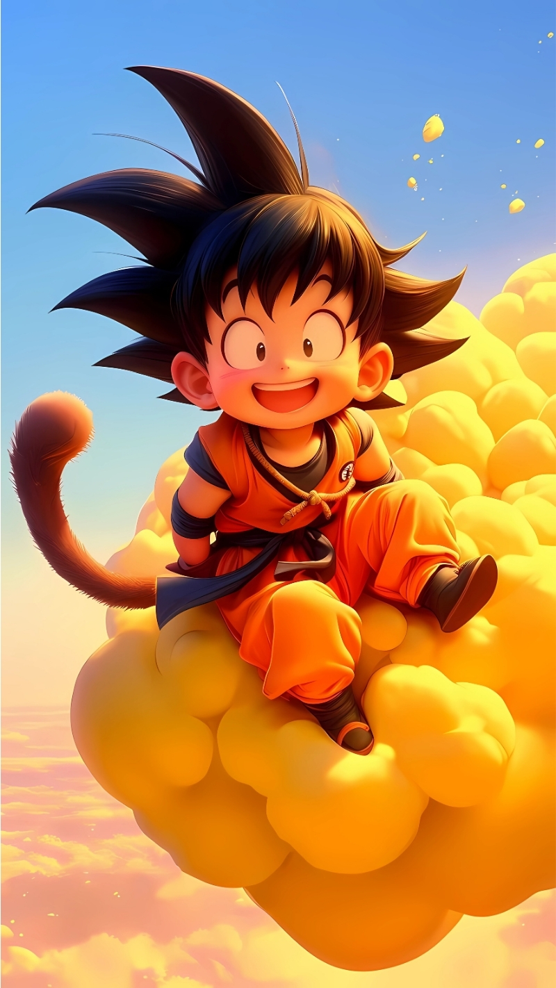 Wallpaper Songoku cute nhất phiên bản nhí
