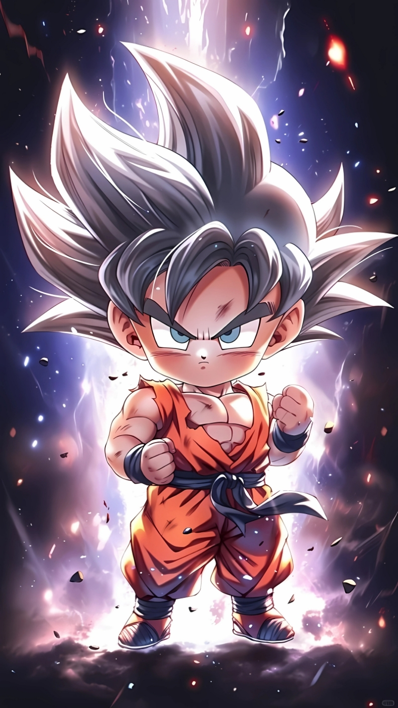 Tải hình Songoku dễ thương phiên bản nhí Full HD
