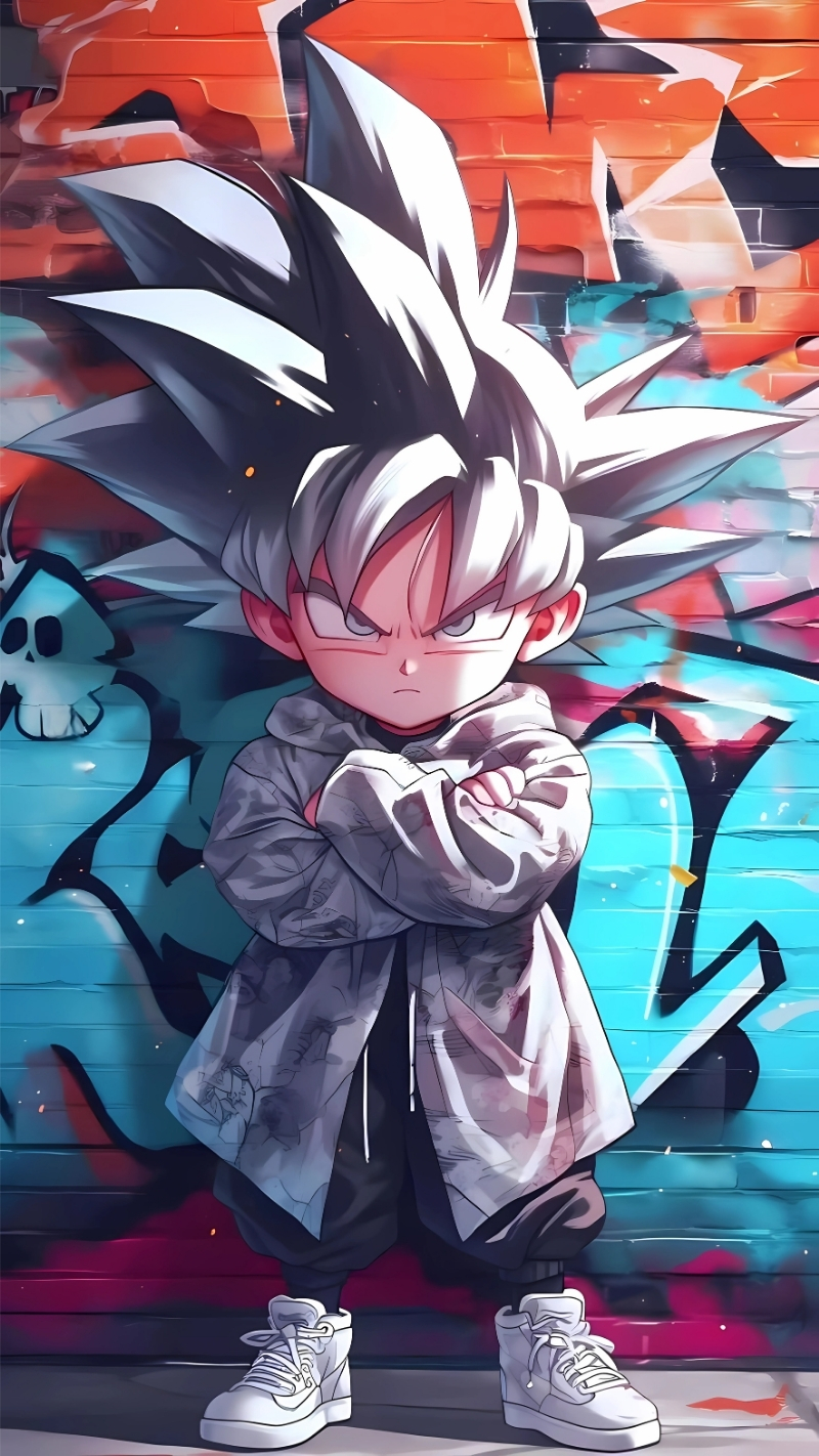 Ảnh nền Songoku cute nhí cho máy tính