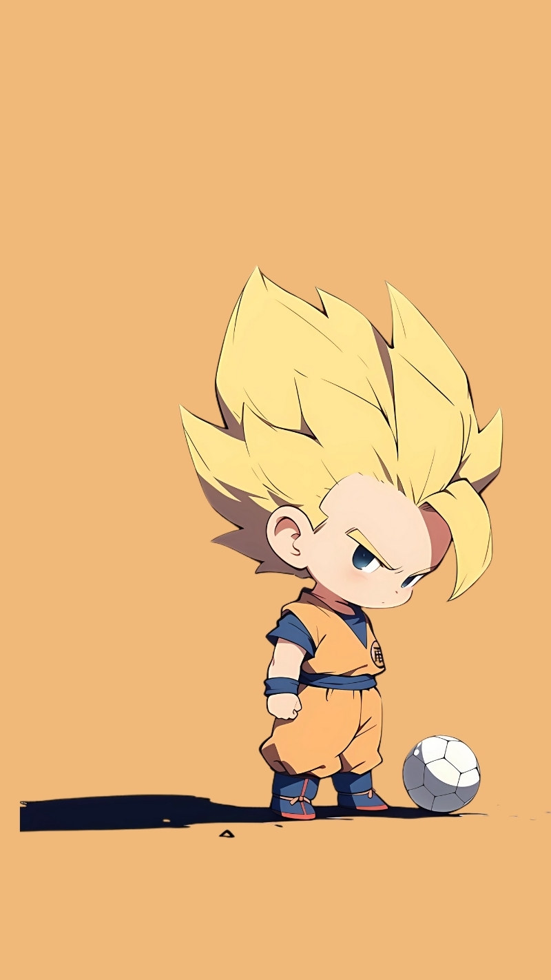Ảnh nền Songoku anime chibi dễ thương