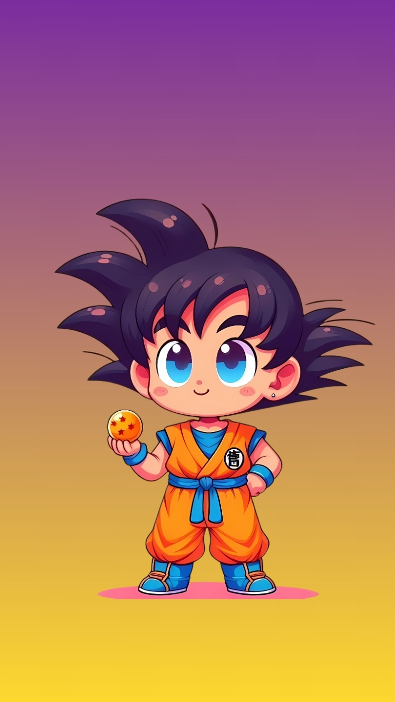 Bộ sưu tập hình nền Songoku anime chibi