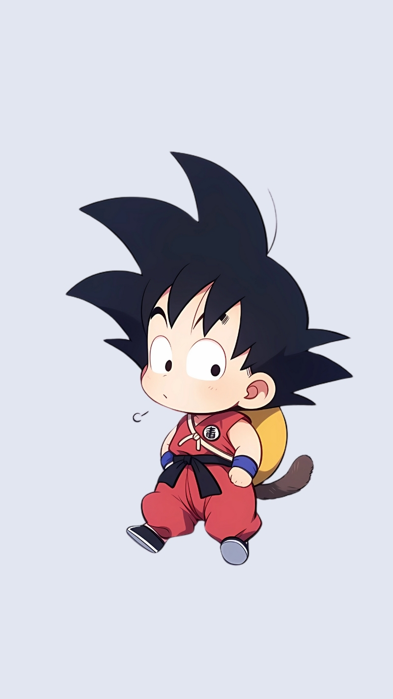 Tải hình Songoku anime chibi dễ thương 4K