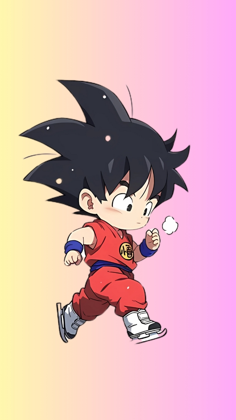 Hình nền Songoku chibi cute cho điện thoại