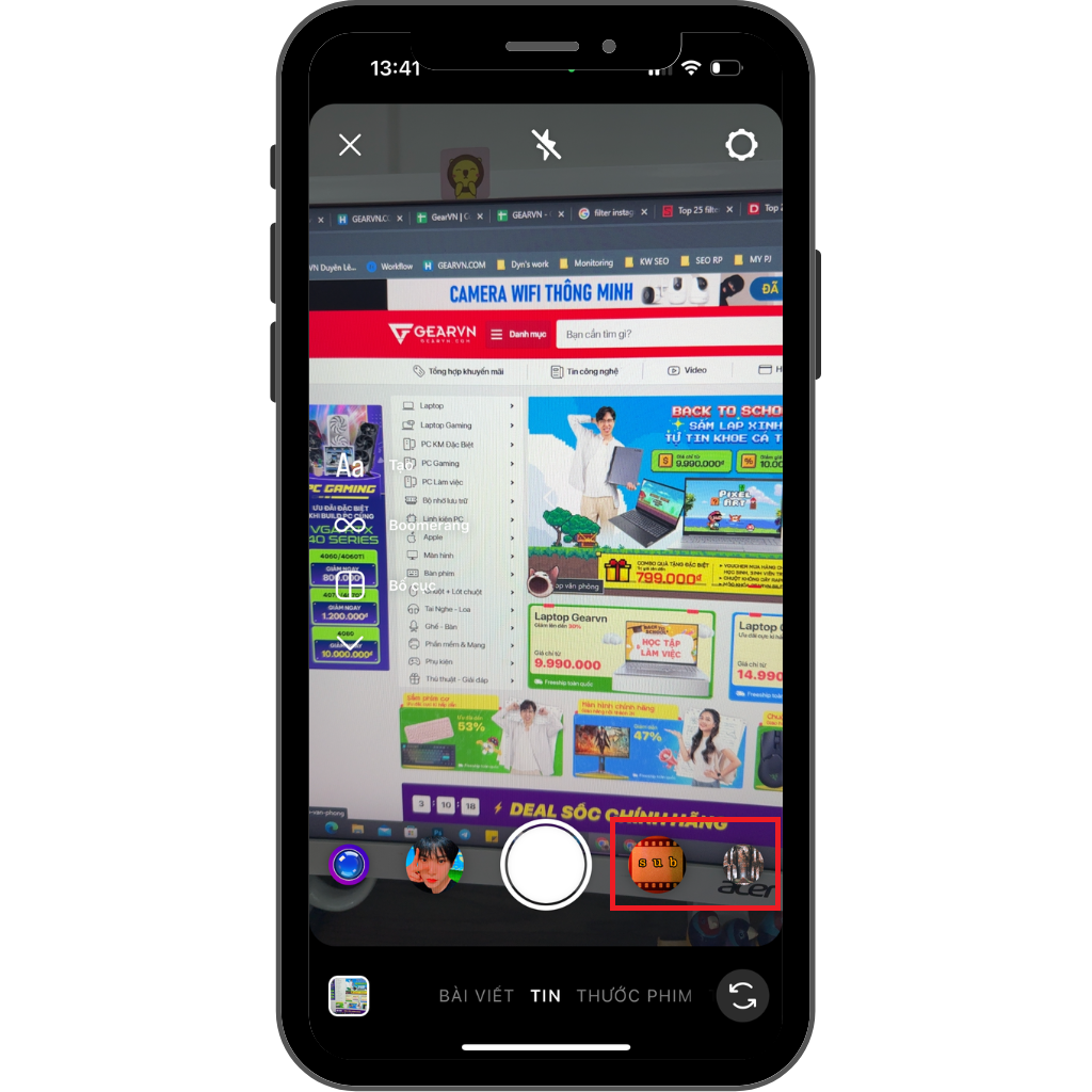 GEARVN - Cách tìm filter instagram cực đơn giản